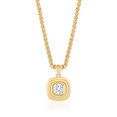 Triple Bezel Necklace